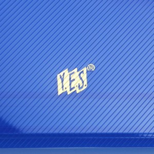 PASTA C/ ELÁSTICO OF FINA TRANSPARENTE AZUL - YES