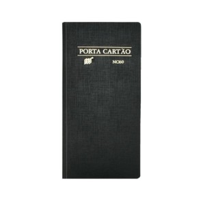 PORTA CARTAO 160 CARTÕES PRETO YES