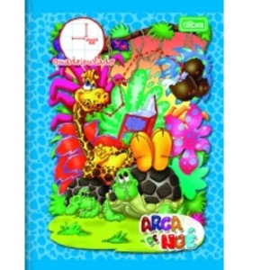 CADERNO BROCHURA QUADRICULADO 40 FOLHAS ARCA DE NOÉ TILIBRA